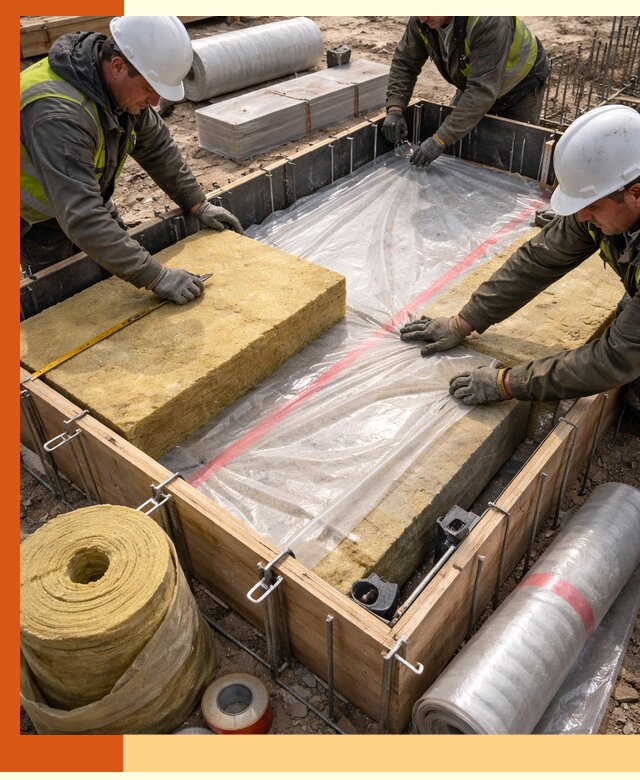 Теплоизоляция опалубки для строительства в Кохме