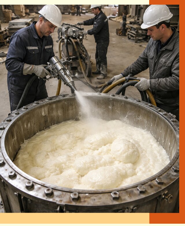 Заливка ППУ в емкости в Кохме от 7531 руб. — утепление емкости под ключ | ТепломастерКхм