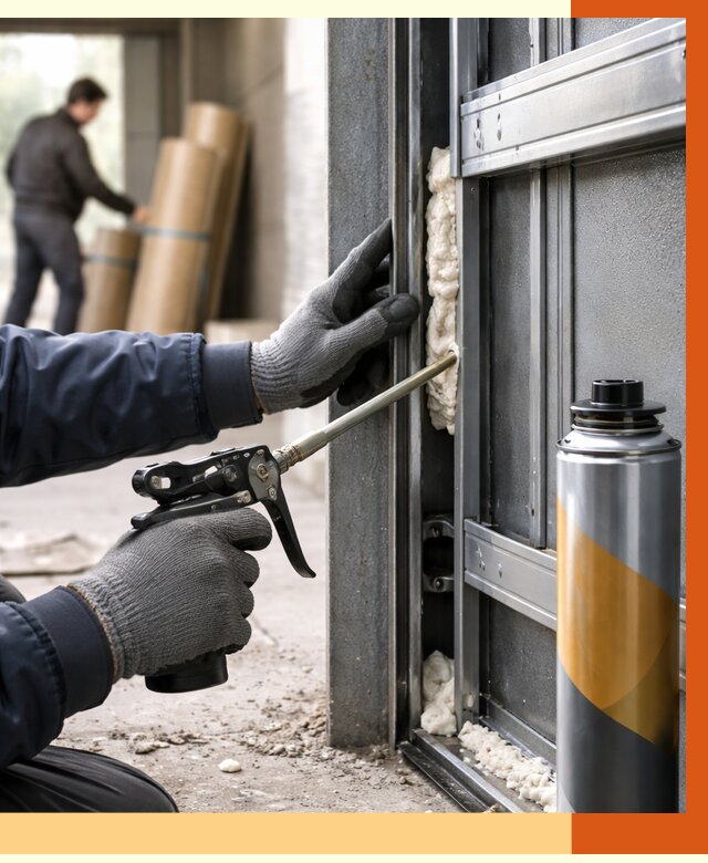 Заполнение пустот ворот в Кохме от 4675 руб. — заливка ППУ, утепление под ключ | ТепломастерКхм