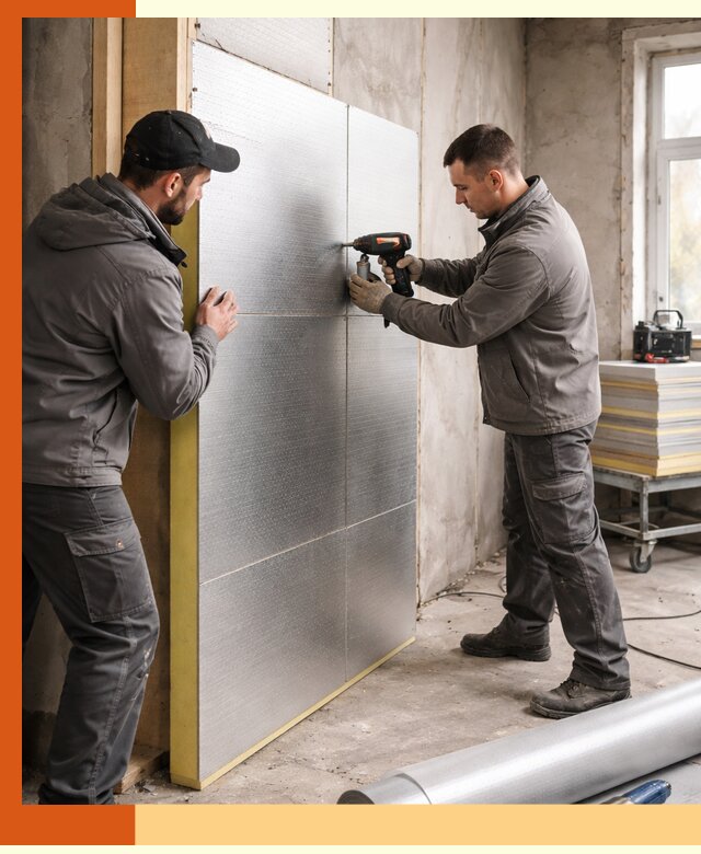 Утепление PIR панелями домов и зданий в Кохме