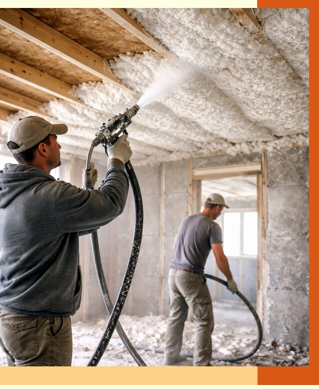 Утепление пеноизолом в Кохме от 1662 руб./м2 под ключ | ТепломастерКхм