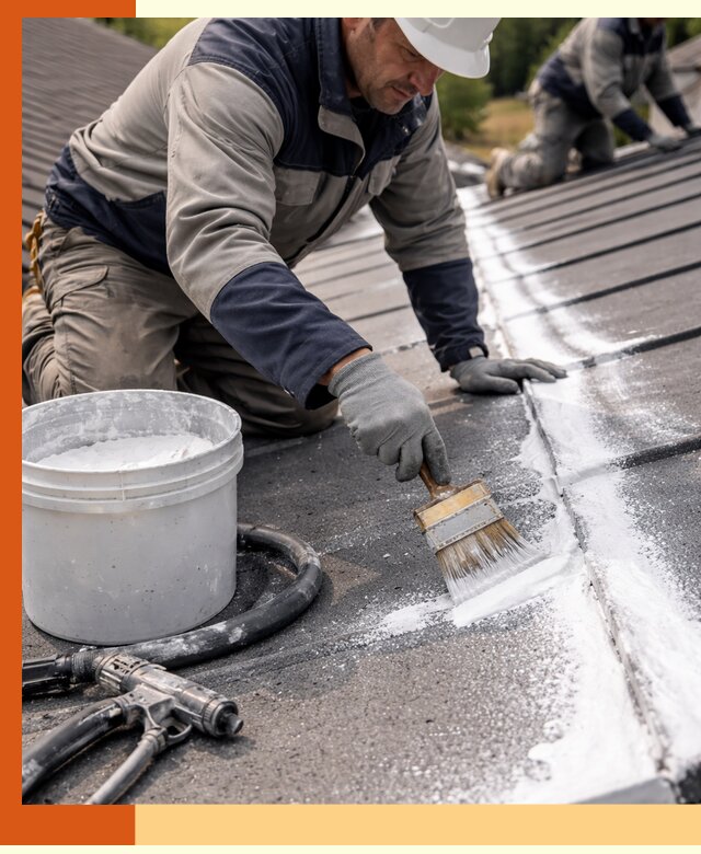 Утепление кровли жидкой теплоизоляцией в Кохме