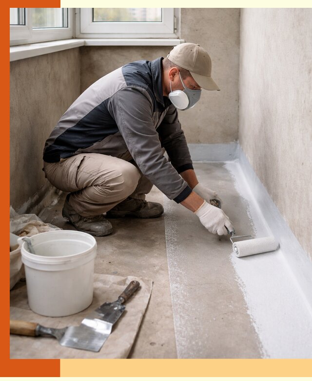 Утепление балкона жидкой теплоизоляцией в Кохме