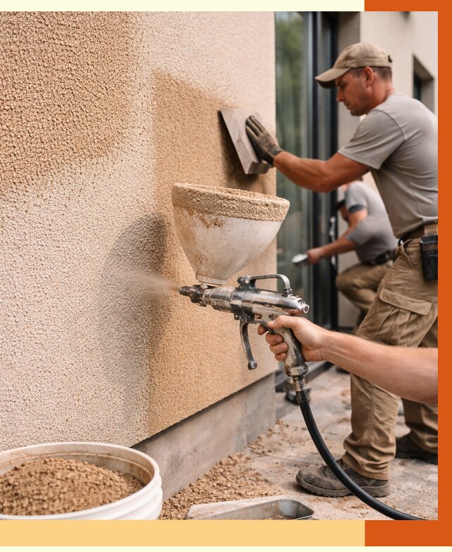 Утепление фасада жидкой пробкой в Кохме от 4986 руб./м² под ключ | ТепломастерКхм