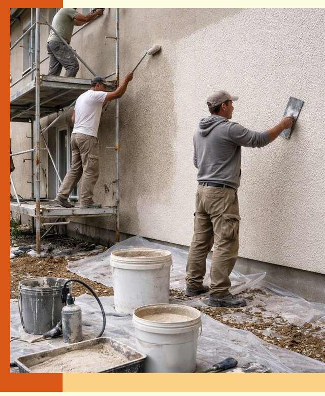 Утепление фасада жидкой пробкой в Кохме