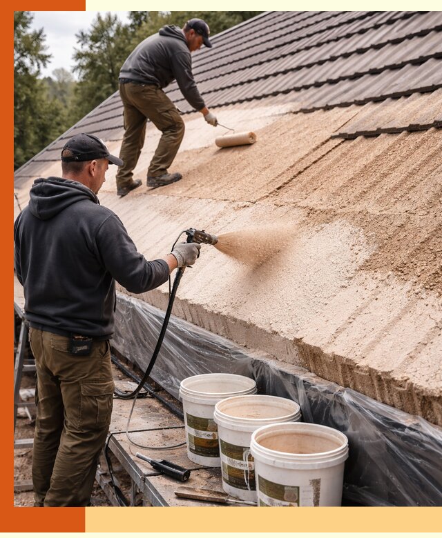 Утепление кровли жидкой пробкой в Кохме для домов и зданий