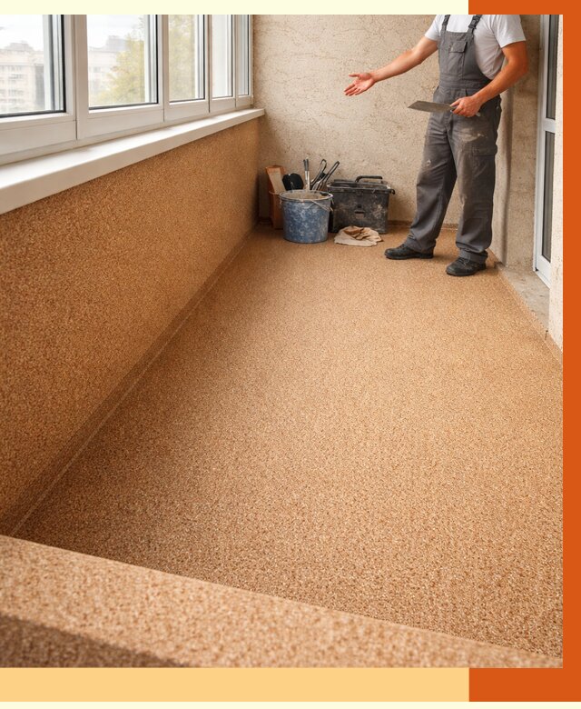 Утепление балкона жидкой пробкой в Кохме от 3792 руб/м² под ключ | ТепломастерКхм