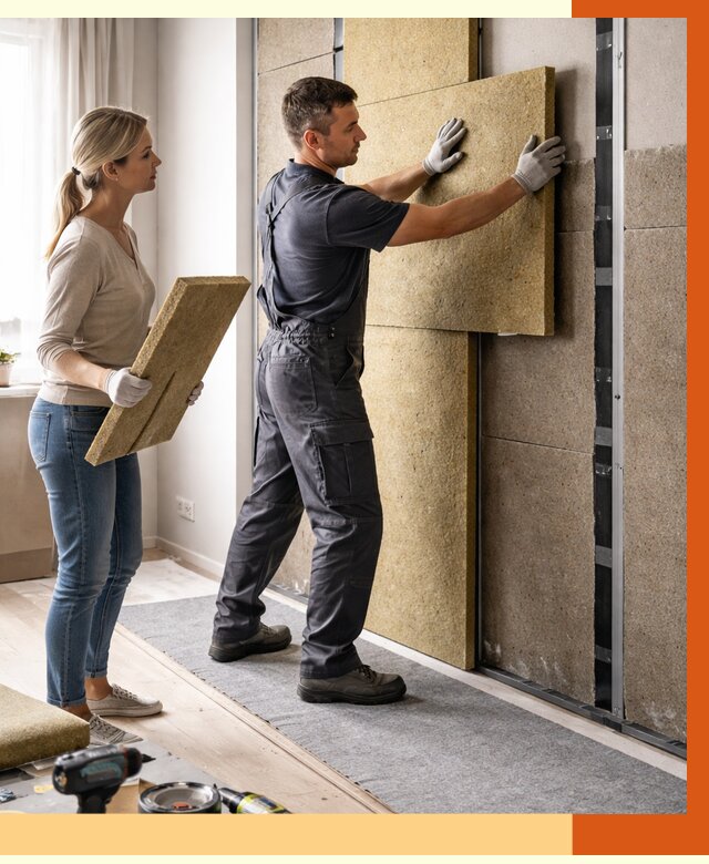 Профессиональная шумоизоляция квартиры в Кохме от 7791 руб. за м2 | ТепломастерКхм