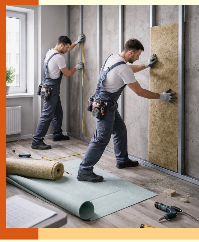 Шумоизоляция квартиры под ключ в Кохме — профессионально и гарантированно