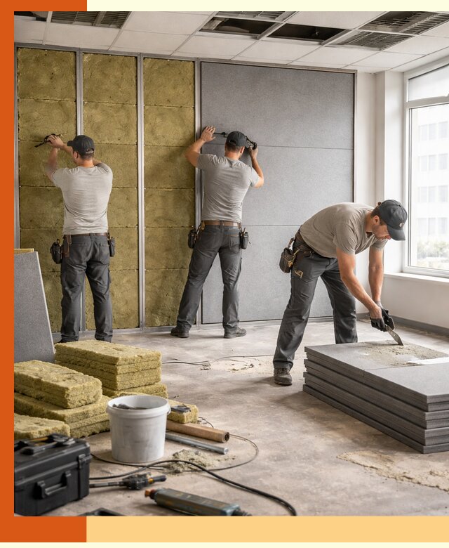 Профессиональная шумоизоляция офисов в Кохме для комфорта сотрудников