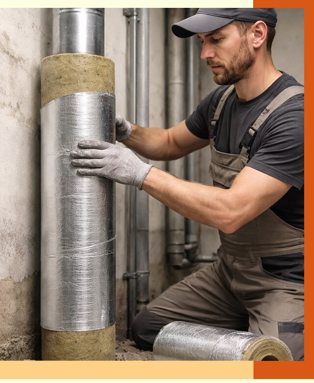 Шумоизоляция труб в Кохме от 1247 руб. — шумоподавление и звукоизоляция труб | ТепломастерКхм