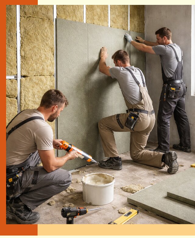 Профессиональная шумоизоляция стен в Кохме для квартир и домов