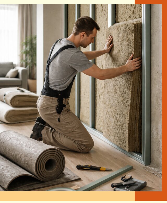 Шумоизоляция перегородок в Кохме от 1714 руб. за м2 — ТепломастерКхм