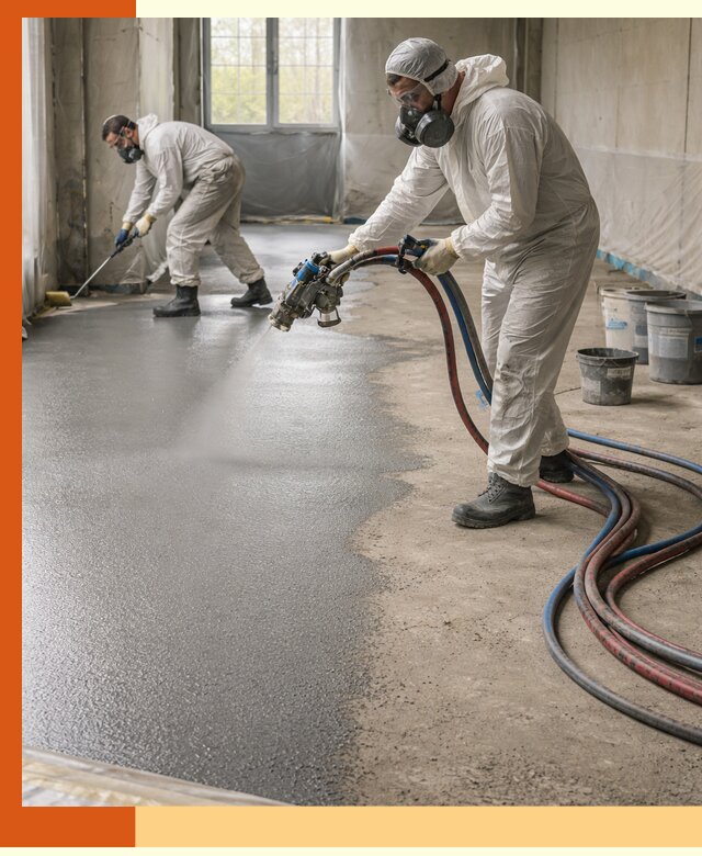 Гидроизоляция полимочевиной полов и конструкций в Кохме