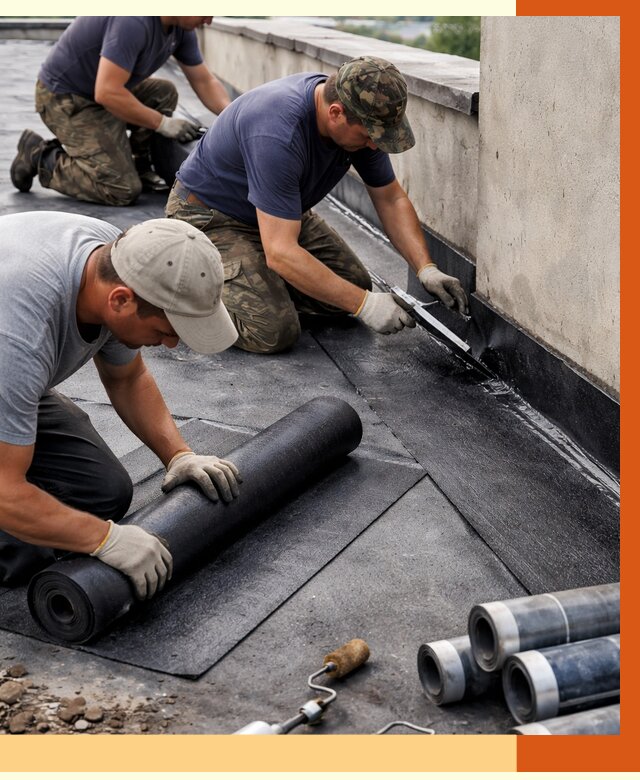 Гидроизоляция кровли в Кохме от 4675 руб. — профессиональная гидроизоляция крыши | ТепломастерКхм