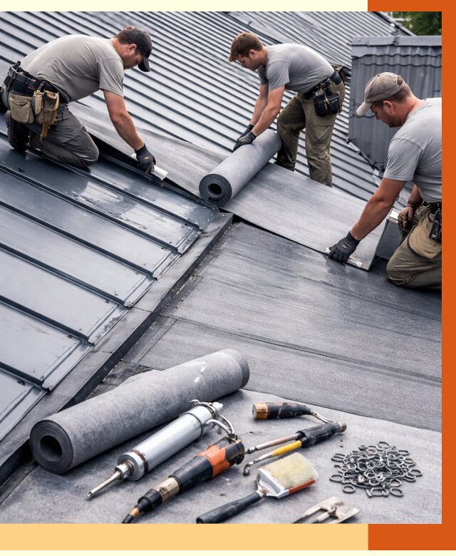 Гидроизоляция металлической кровли полимочевиной в Кохме от 8830 руб. | ТепломастерКхм