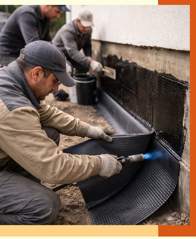 Гидроизоляция цоколя и отмостки в Кохме от 8830 руб. — ТепломастерКхм