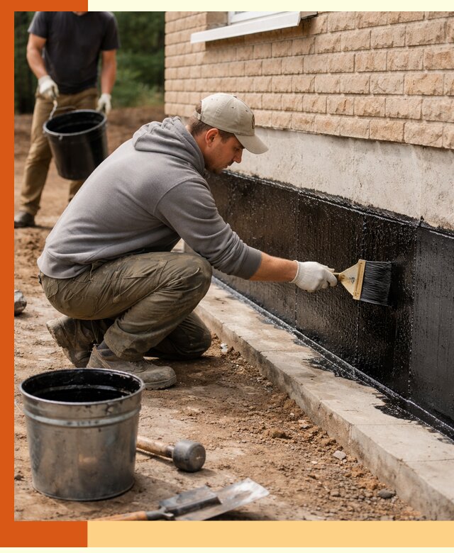 Гидроизоляция цоколя домов и зданий в Кохме эффективными методами