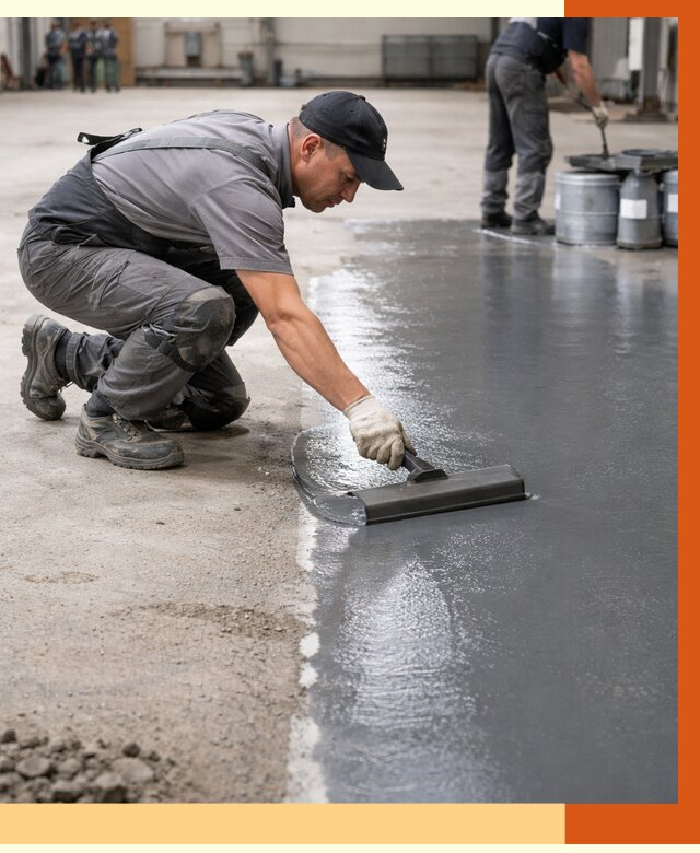 Гидроизоляция промышленного пола в Кохме от 1247 руб./м2 — ТепломастерКхм специалисты под ключ