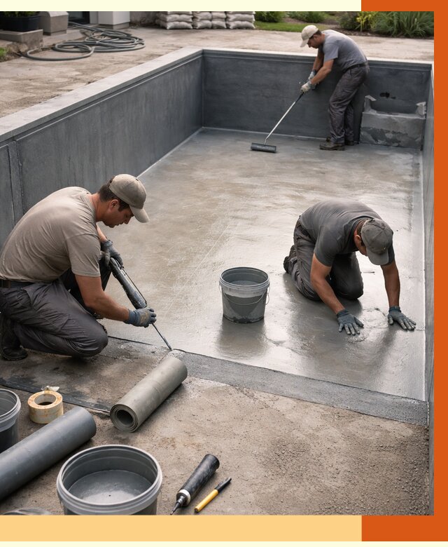 Профессиональная гидроизоляция бассейна в Кохме от 6752 руб. за м2 | ТепломастерКхм