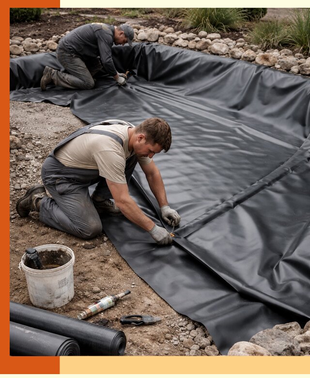 Гидроизоляция пруда в Кохме: надежная защита и герметизация