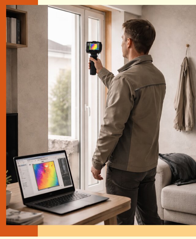 Тепловизионное обследование квартиры в Кохме для поиска утечек тепла