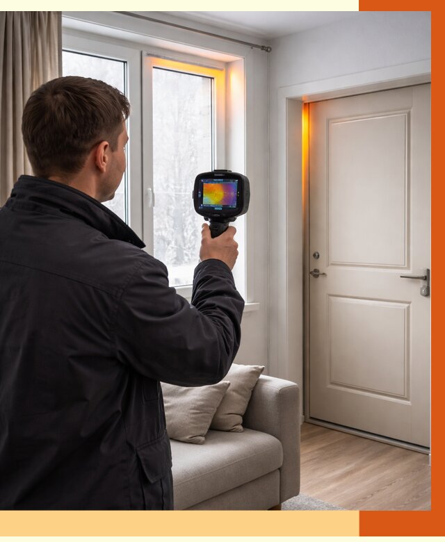 Тепловизионное обследование окон и дверей в Кохме от 4675 руб. | ТепломастерКхм