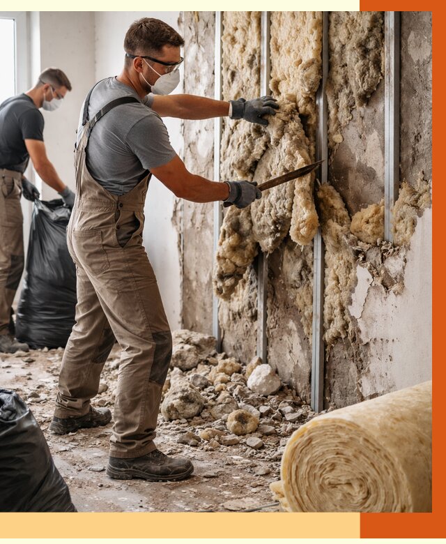 Демонтаж старого утеплителя в Кохме от 3636 руб. — работы под ключ | ТепломастерКхм