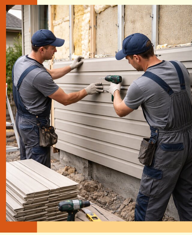 Монтаж сайдинга после утепления в Кохме качественно и надежно